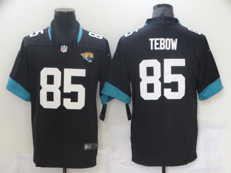 Men Jacksonville Jaguars #85 Tebow Black Nike Vapor Untouchable Limited 2021 NFL Jersey->jacksonville jaguars->NFL Jersey